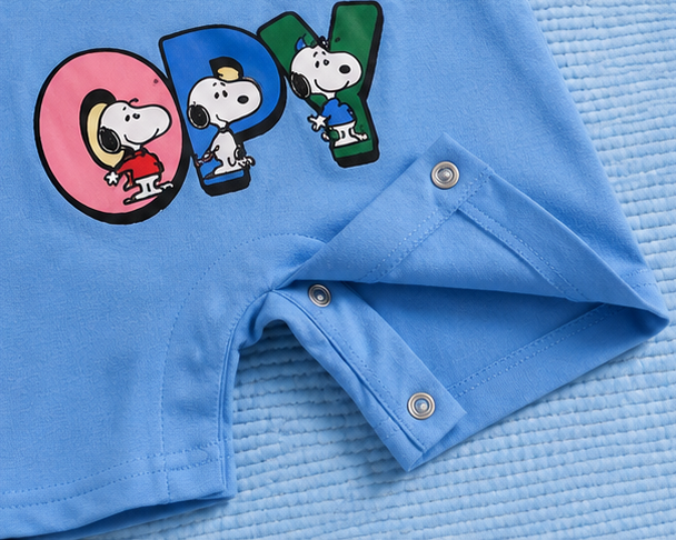 Snoopy Sunshine Dungaree Romper (Blue) - Image 4