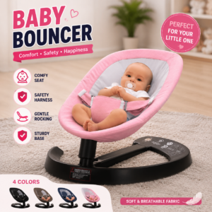 Premium Baby Bouncer & Rocking Chair – Comfortable & Safe Baby Seat