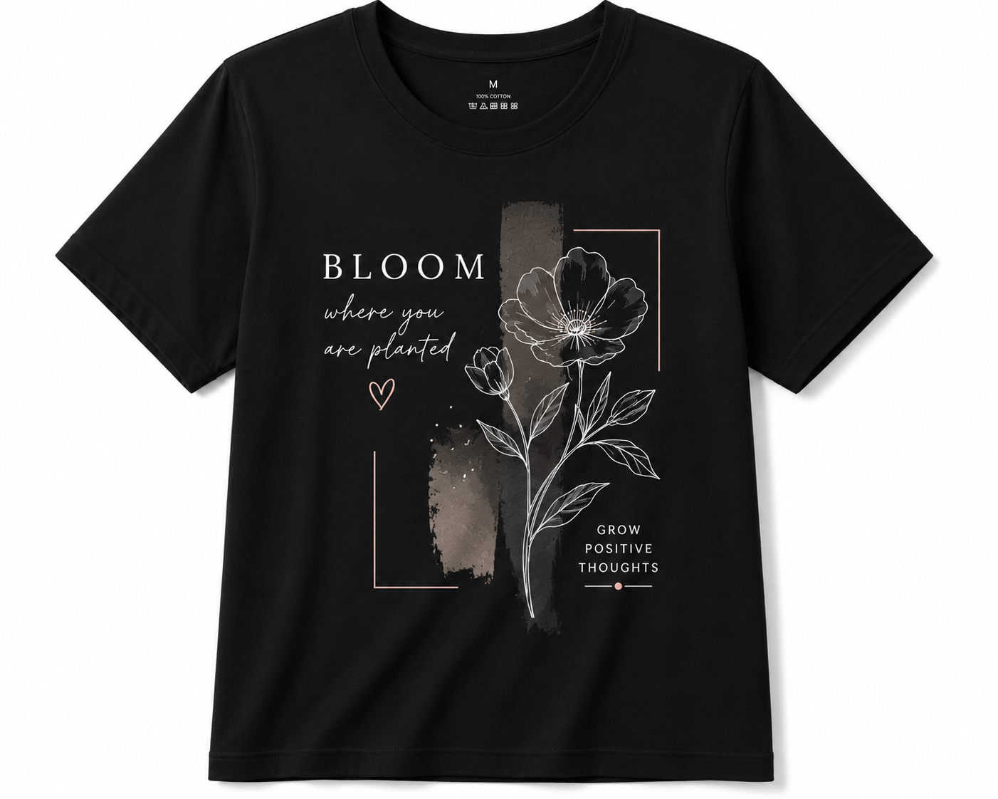Bloom Printed Cotton T-Shirt - Image 4