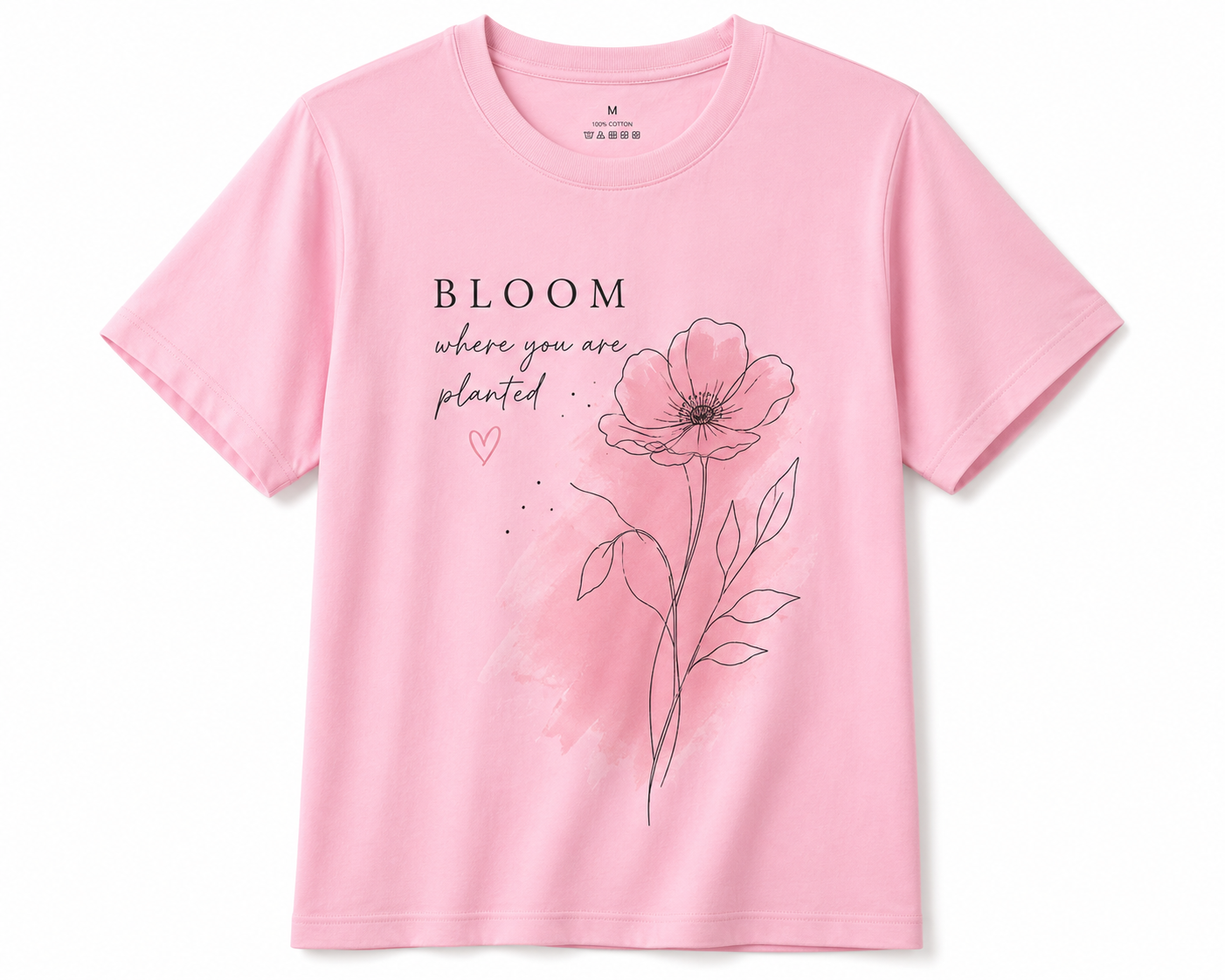 Bloom Printed Cotton T-Shirt - Image 3